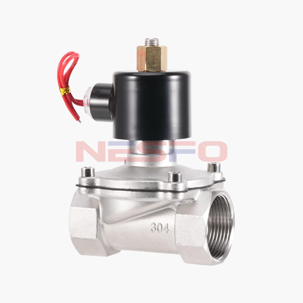 304不锈钢常开式电磁阀 2W系列