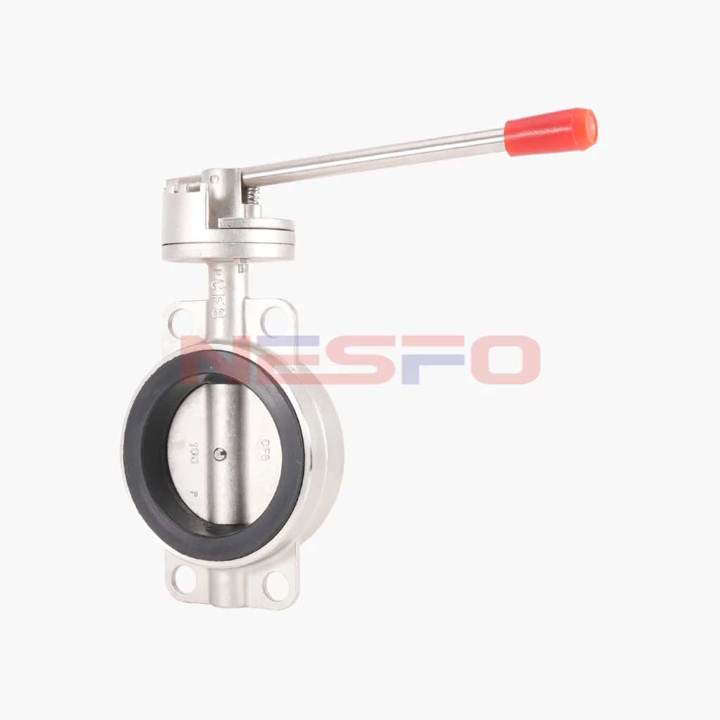 304不锈钢压杆式对夹蝶阀 D71X-10P