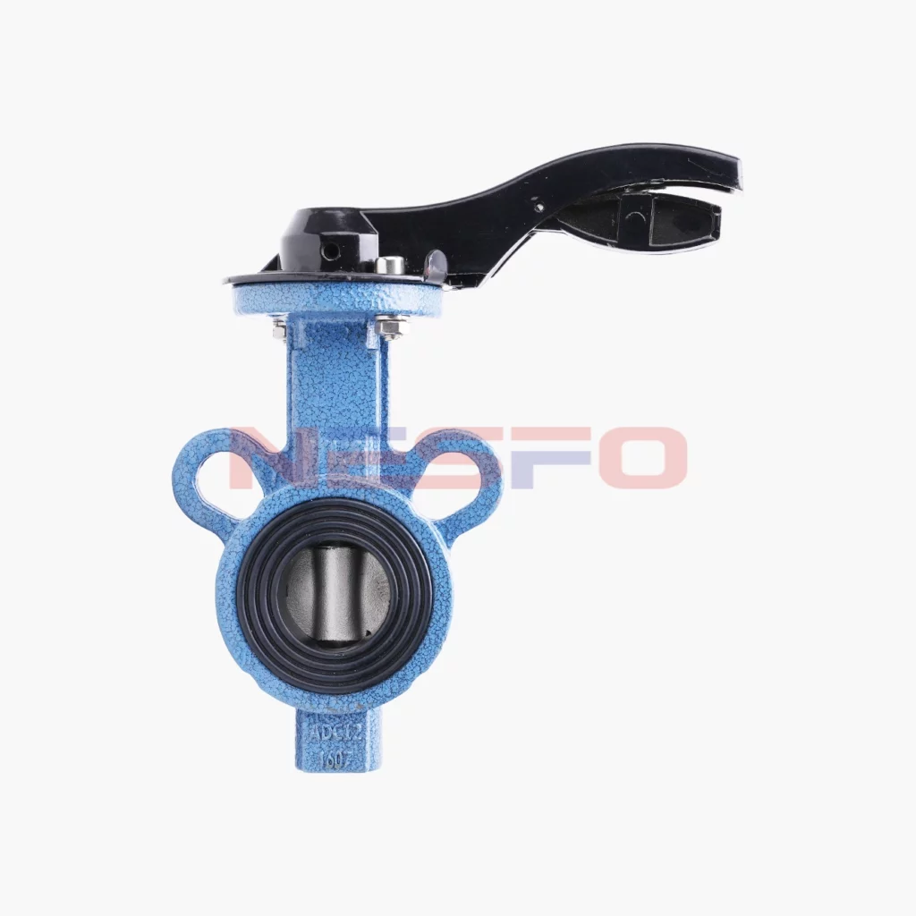 球墨铸铁小口径铝手柄对夹蝶阀 D71X-16Q