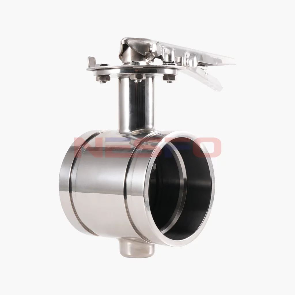 304不锈钢手柄沟槽蝶阀 D81X-16P