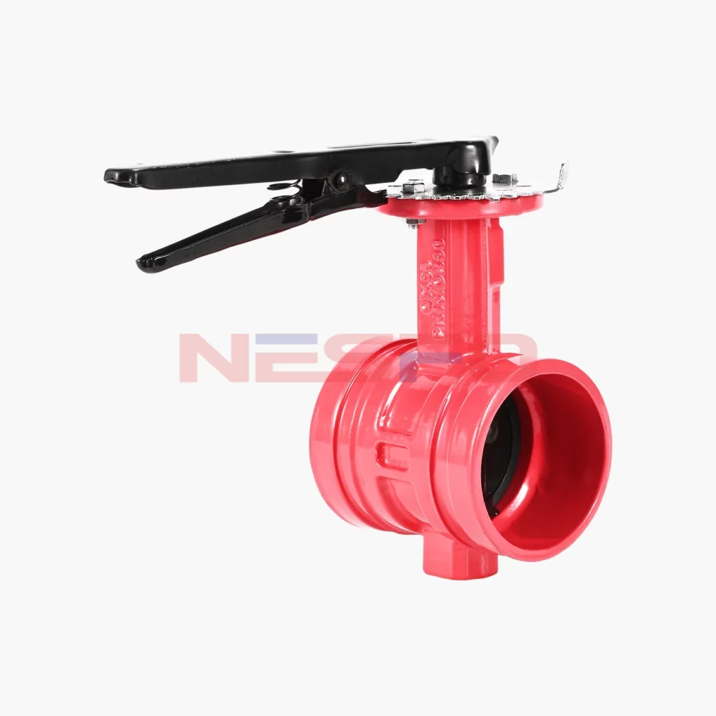 球墨铸铁手柄沟槽蝶阀 D81X-16Q