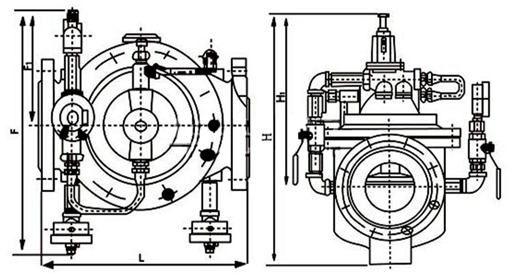 球墨铸铁流量控制阀 400X-16Q（images 6）
