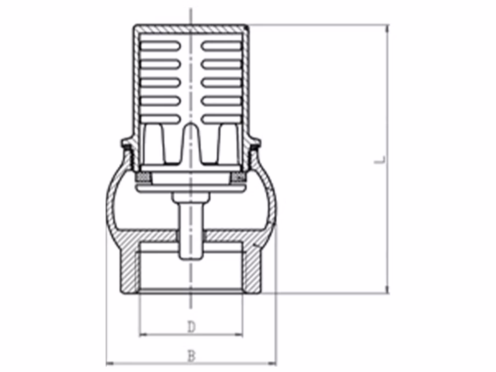 黄铜丝扣底阀 H12X-16T