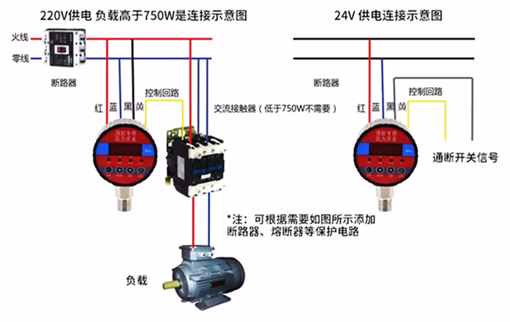 碳钢消防专用压力开关 YLKG-16C